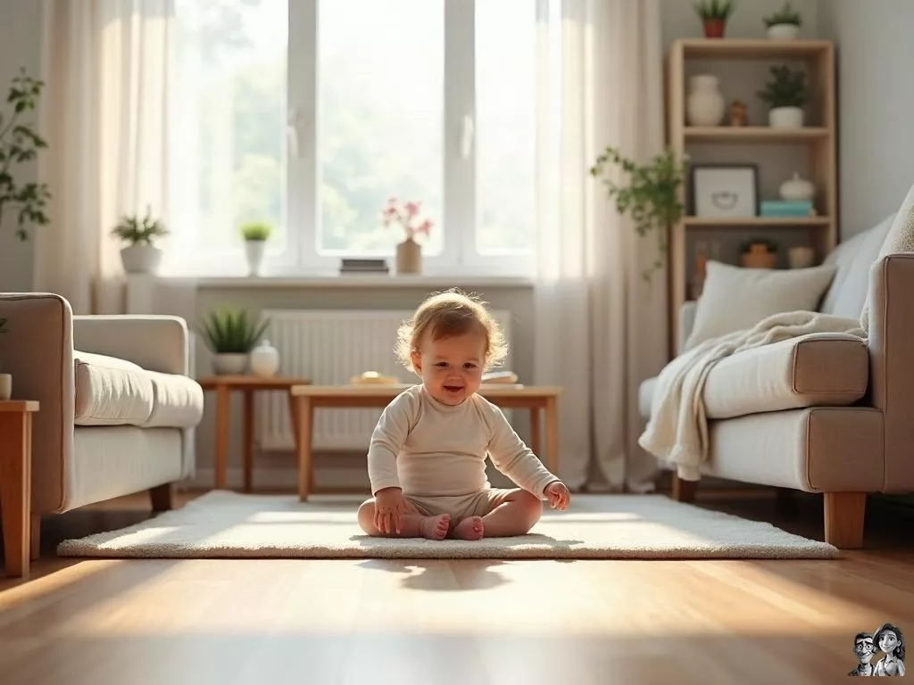 Petit appartement : où installer le coin jeu au sol de bébé ?