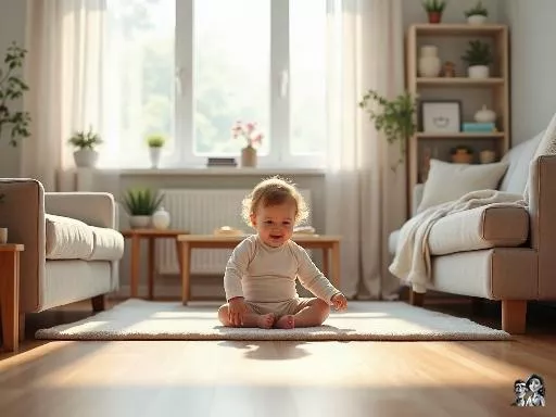 Petit appartement : où installer le coin jeu au sol de bébé ?